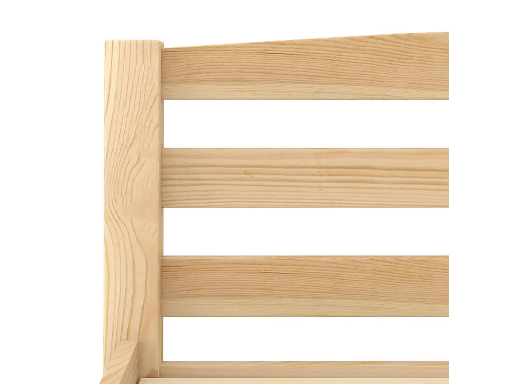 Lit Bois de pin massif 100x200 7