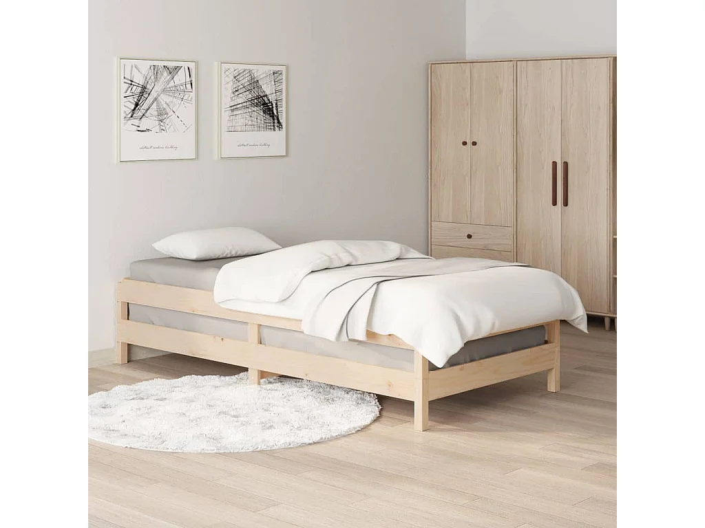 Lit empilable 90x190 Bois de pin massif