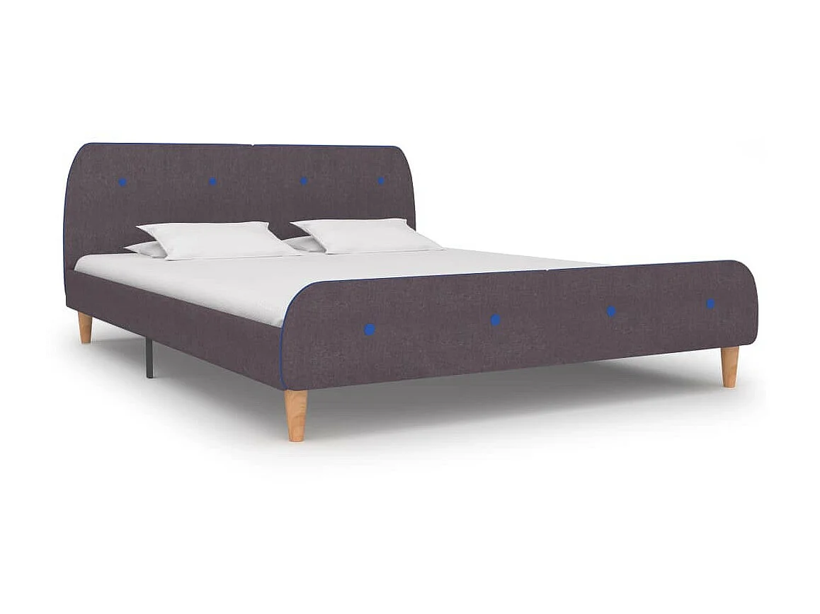 Bedframe stof taupe 160x200 cm