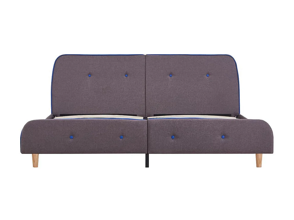 Bedframe stof taupe 160x200 cm