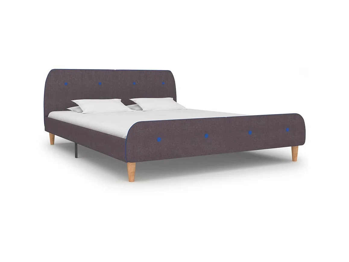 Lit Taupe Tissu 160x200 2