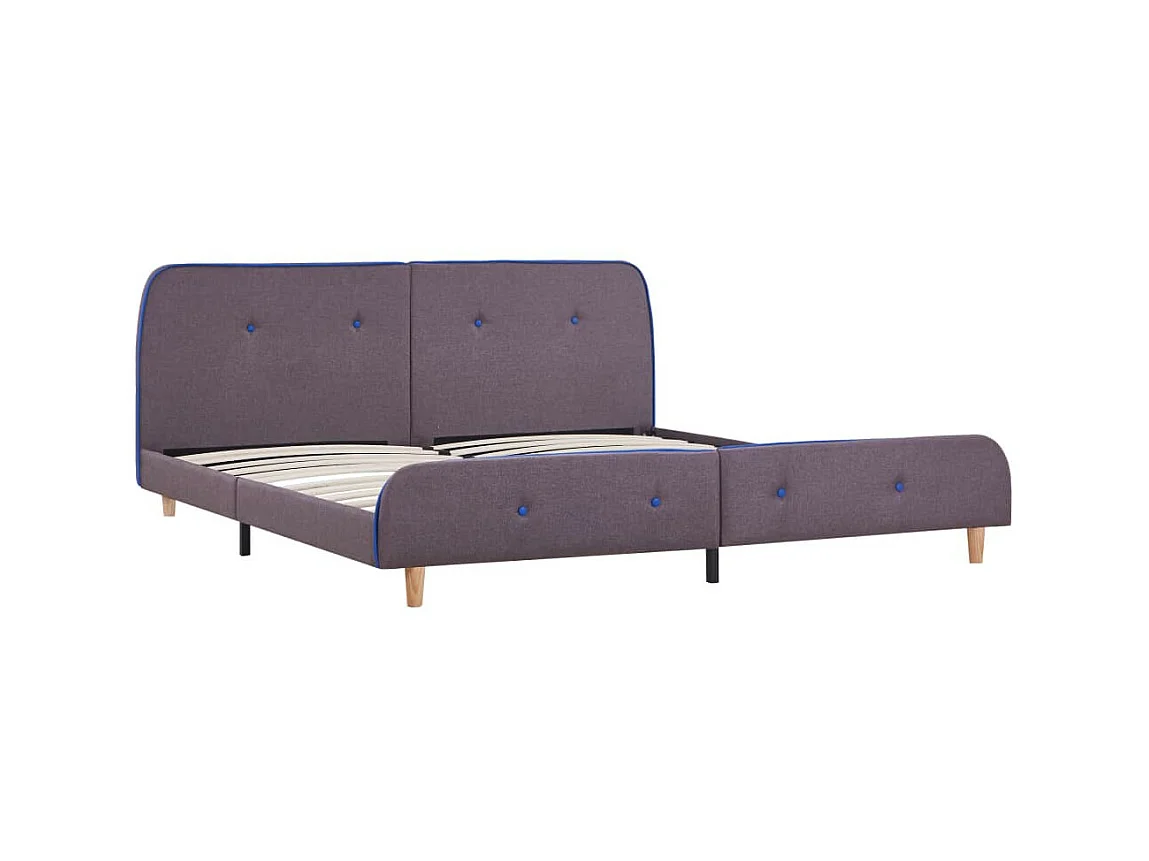 Bedframe stof taupe 160x200 cm