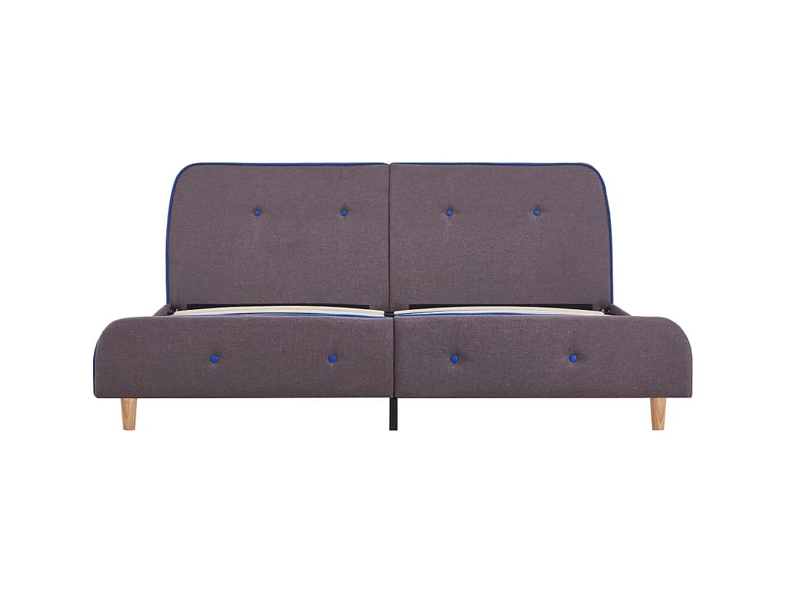 Bedframe stof taupe 160x200 cm