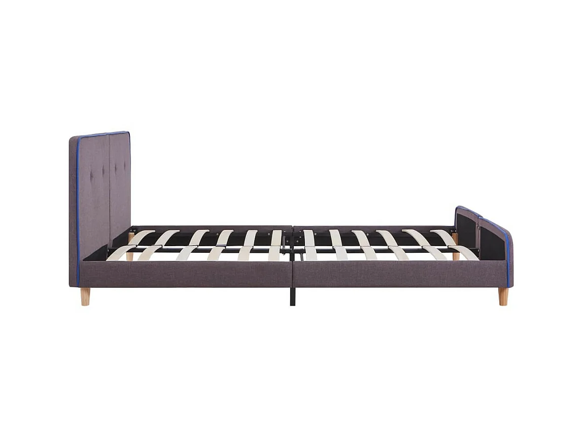 Bedframe stof taupe 160x200 cm