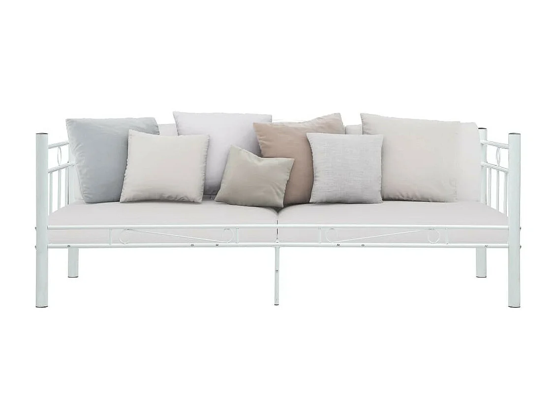 Lit de repos Blanc Métal 90x200 3