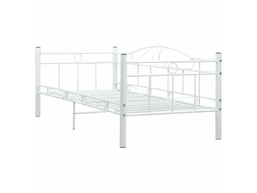 Lit de repos Blanc Métal 90x200 3