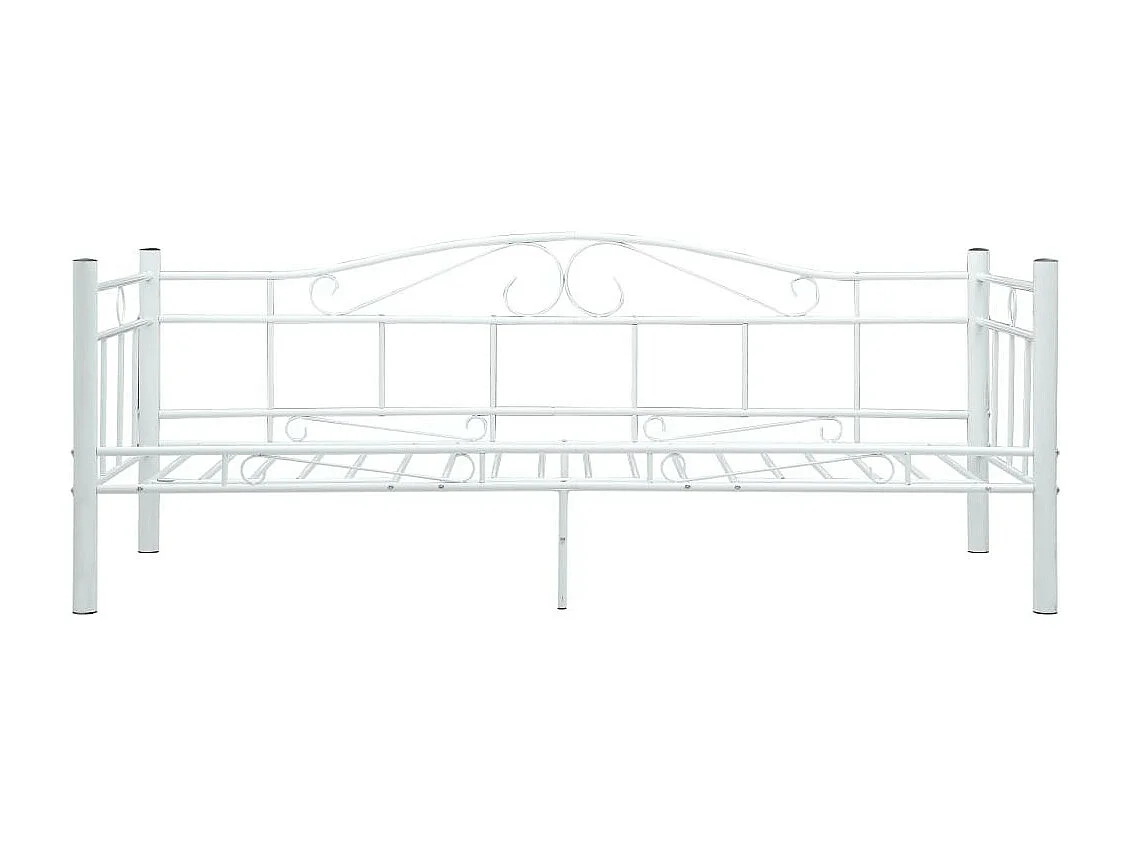 Lit de repos Blanc Métal 90x200 3