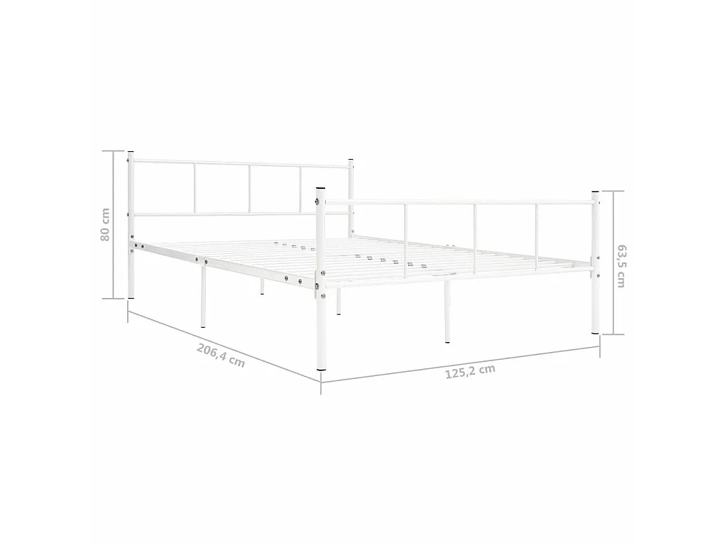 Lit Blanc Métal 120x200 3