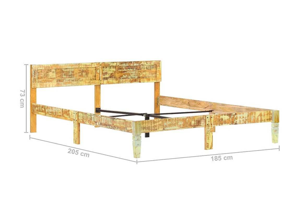 Lit Bois de récupération massif 180x200