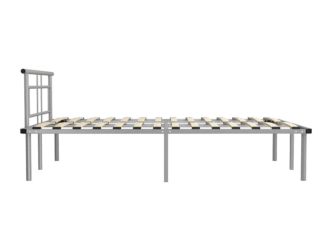 Lit Gris Métal 160x200