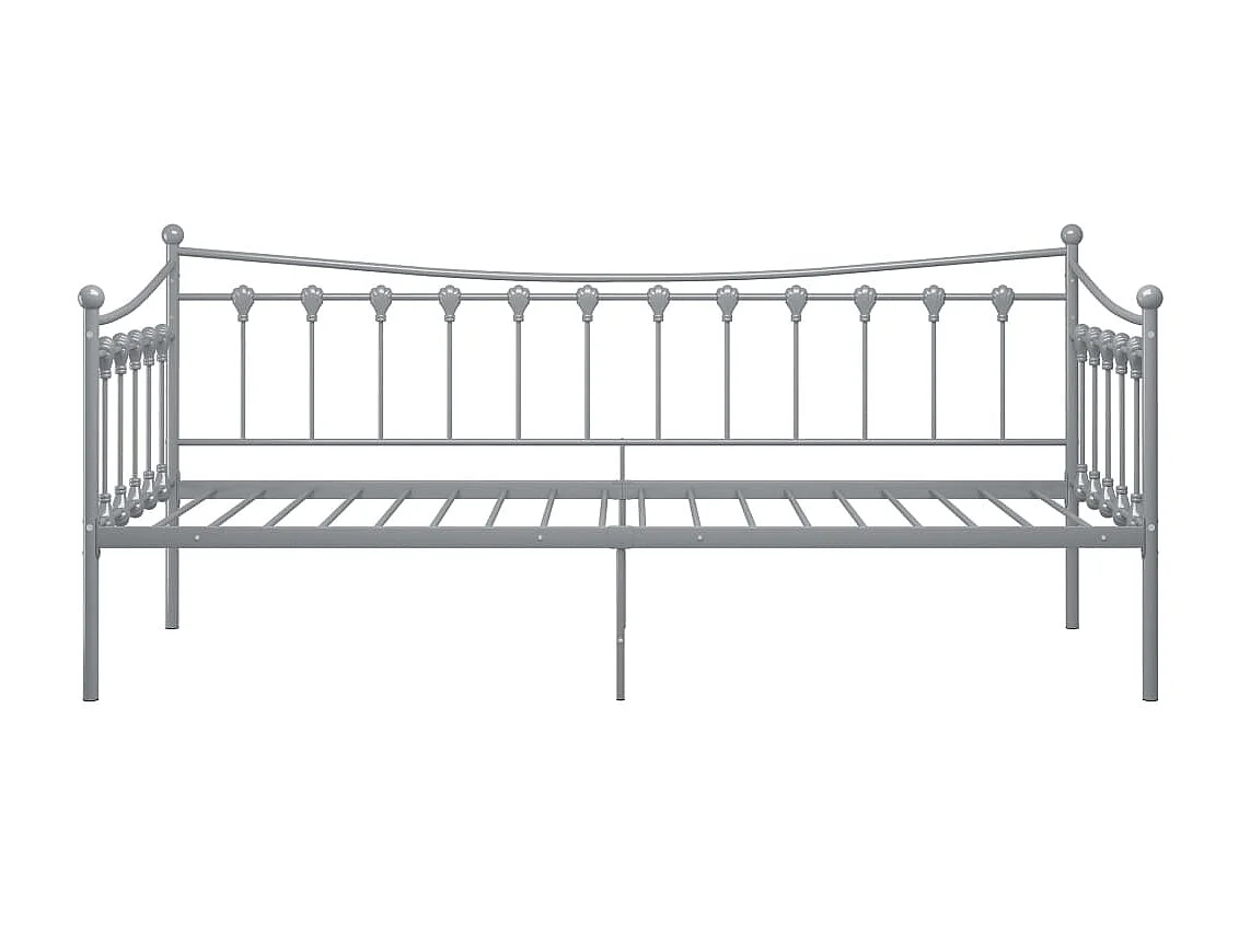 Cadre de canapé-lit Gris Métal 90x200 Paola