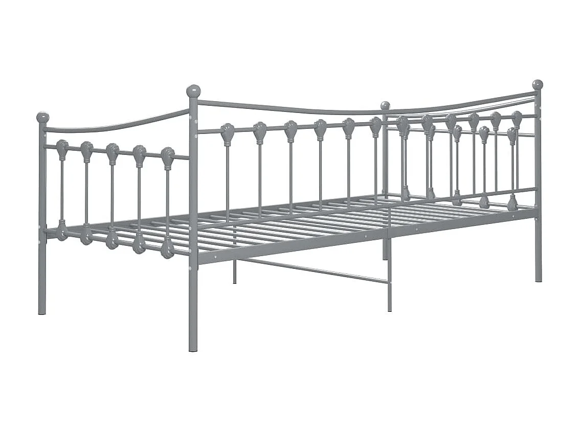 Cadre de canapé-lit Gris Métal 90x200 Paola