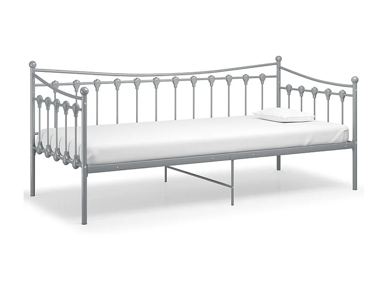 Cadre de canapé-lit Gris Métal 90x200 Paola