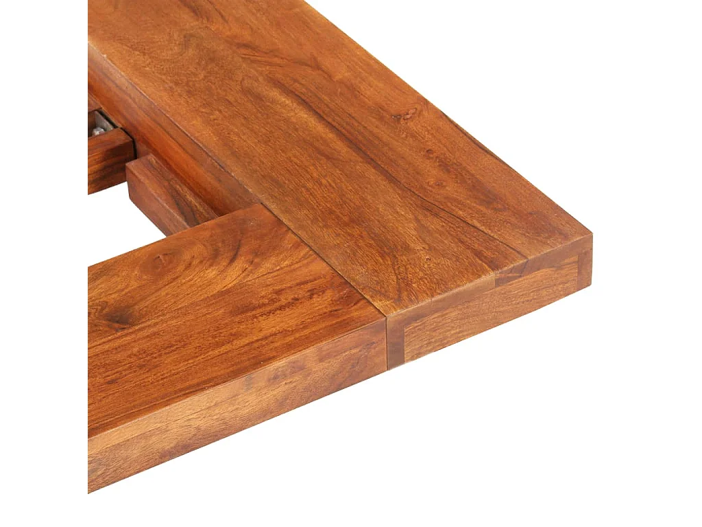 Lit Futon japonais Bois d'acacia massif 100x200