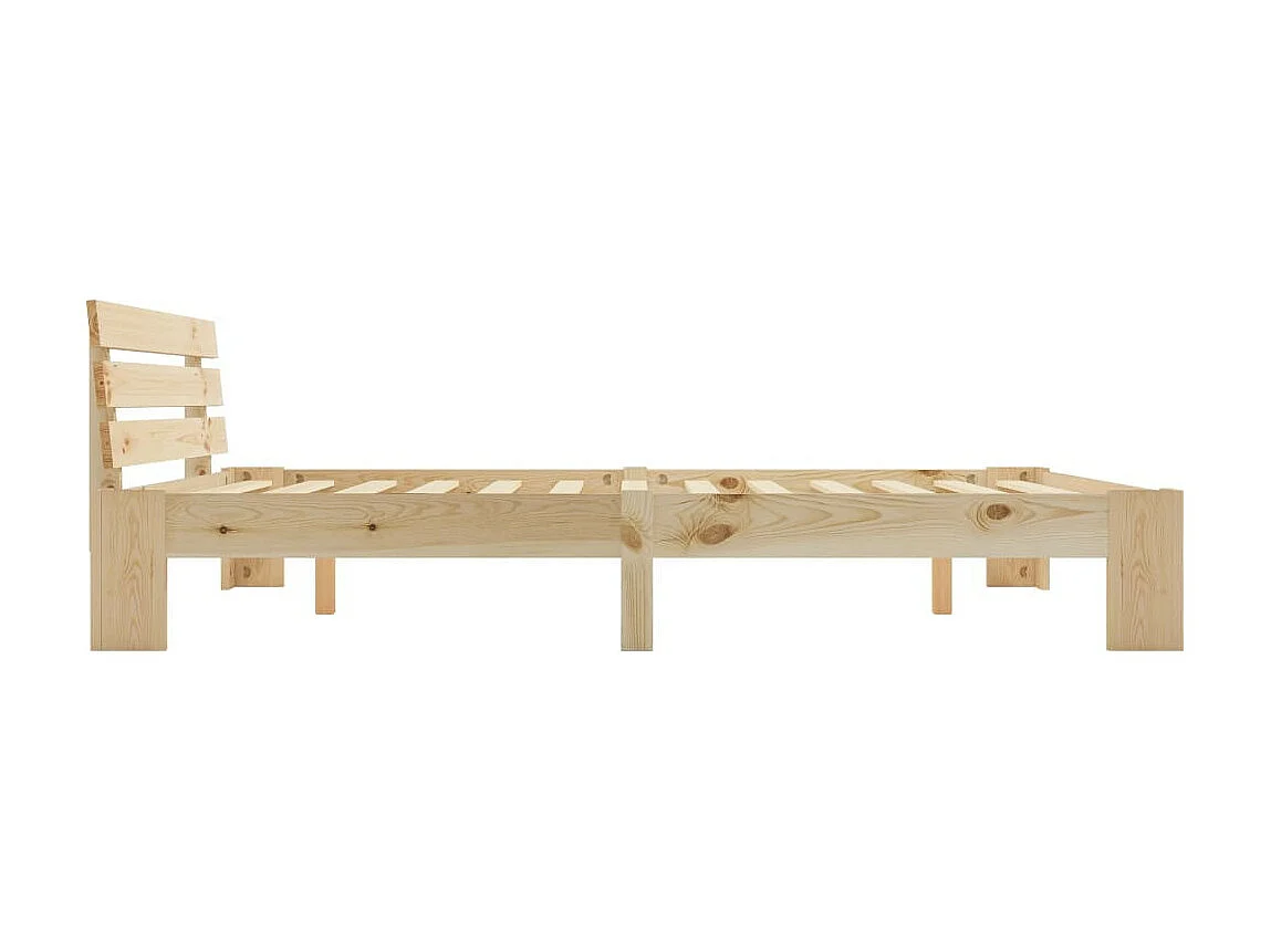 Lit Bois de pin massif 160x200 3