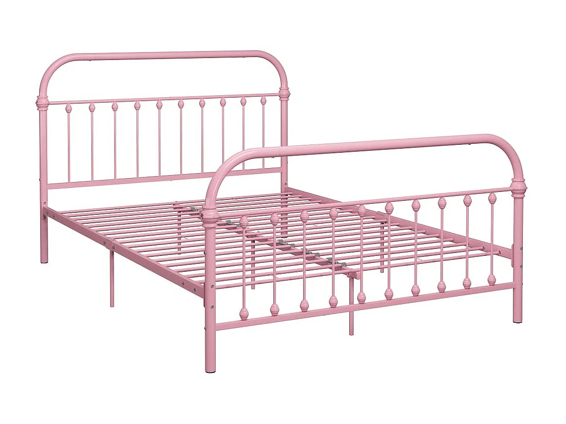 Lit Rose Métal 120x200