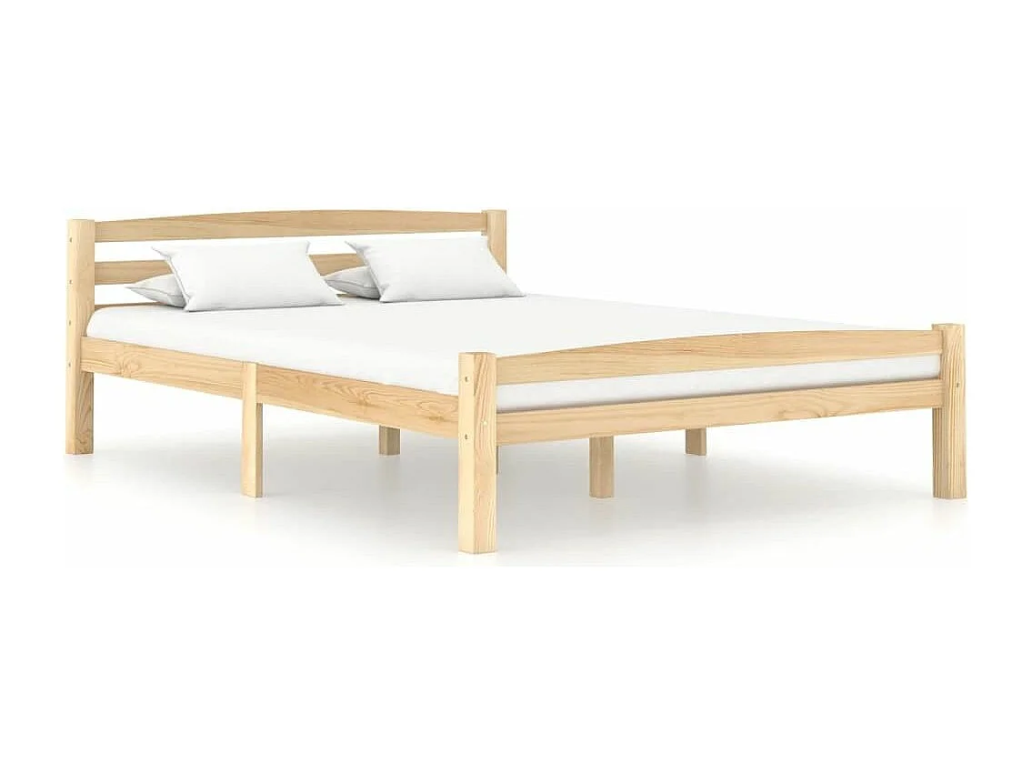 Lit en Bois de pin massif 140x200