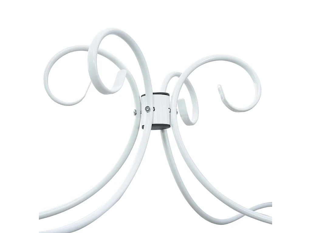 Lit à baldaquin Blanc Métal 180x200