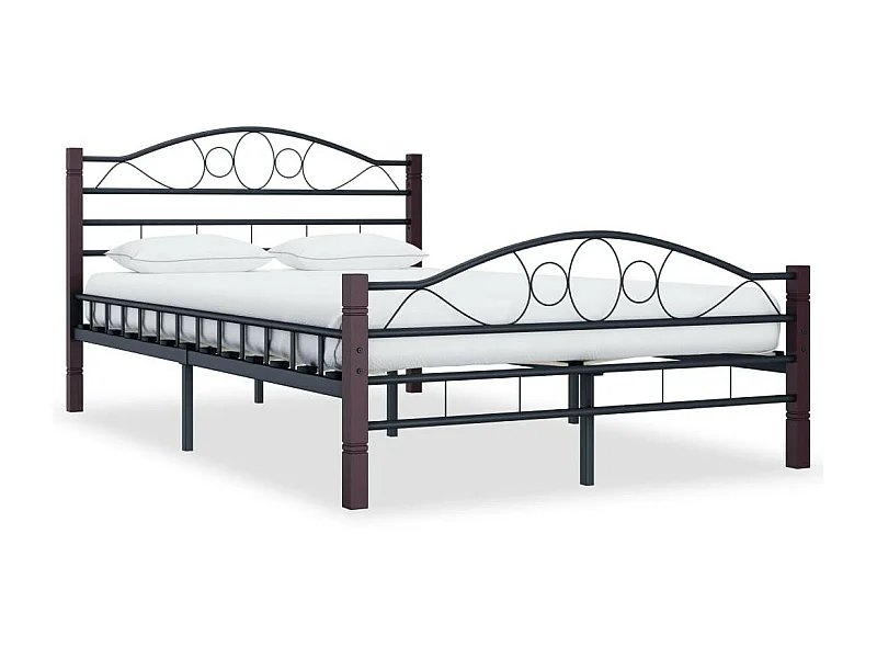 Lit Noir Métal 120x200 6