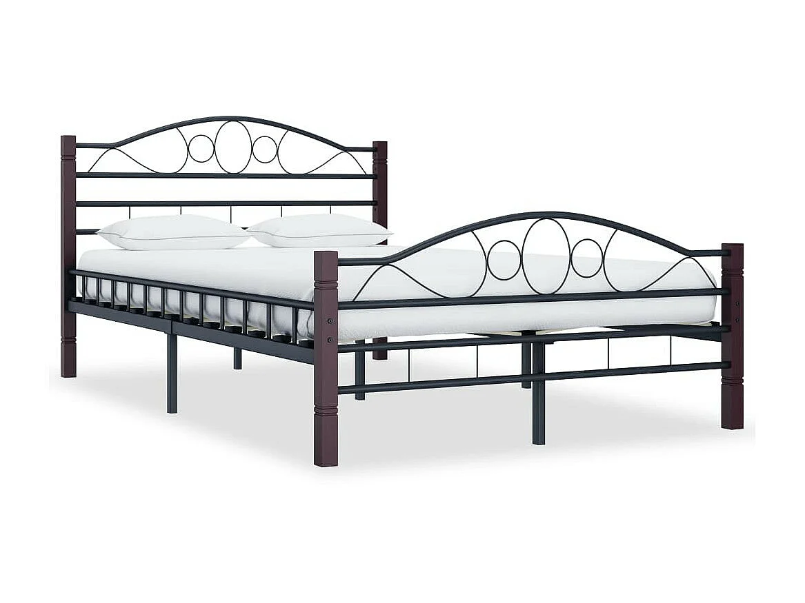 Lit Noir Métal 120x200 6