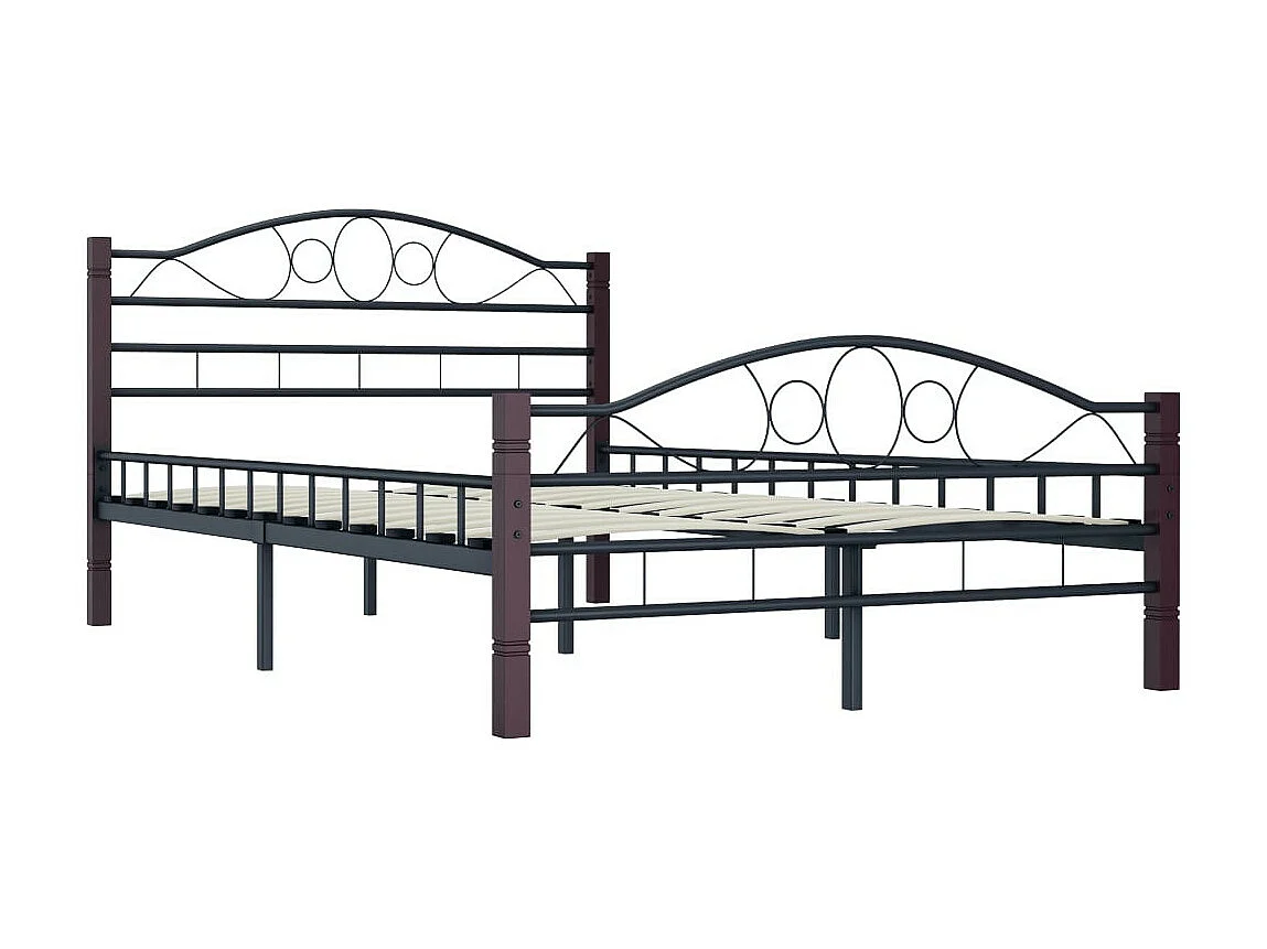 Lit Noir Métal 120x200 6