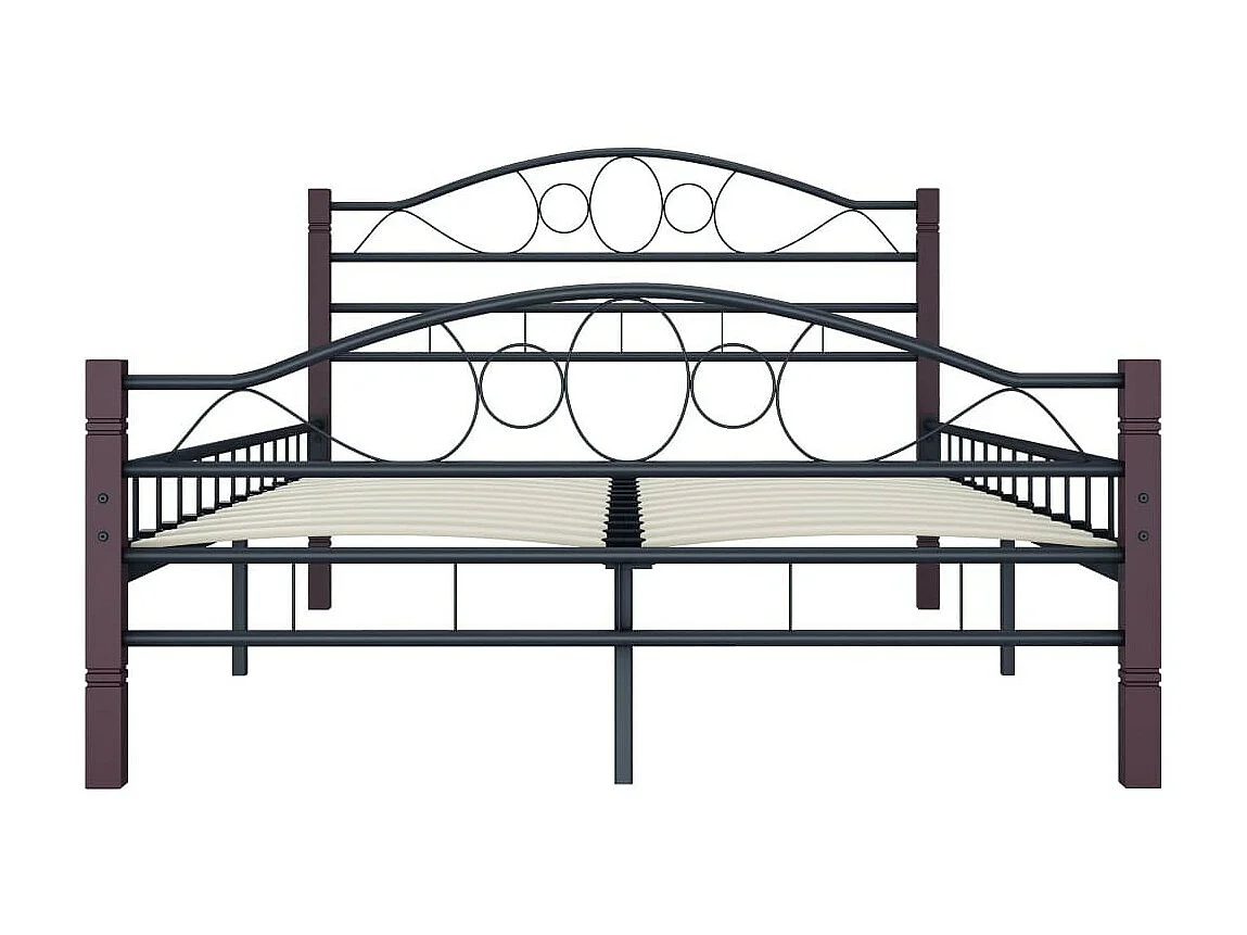 Lit Noir Métal 120x200 6