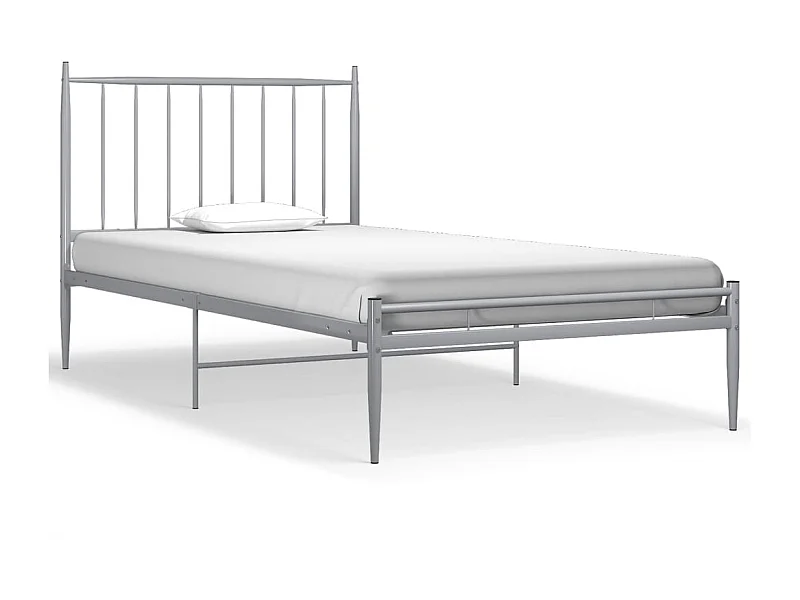 Lit Gris Métal 100x200 2