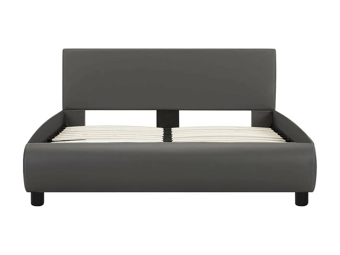 Lit avec LED Gris Similicuir 120x200 4