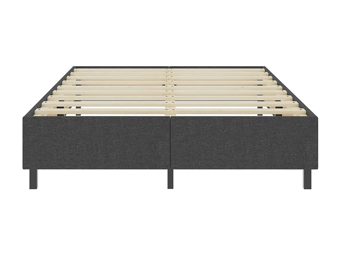 Boxspring stof donkergrijs 180x200 cm