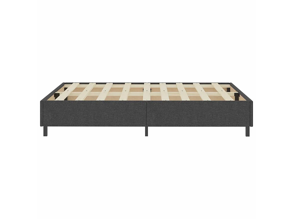 Boxspring stof donkergrijs 180x200 cm