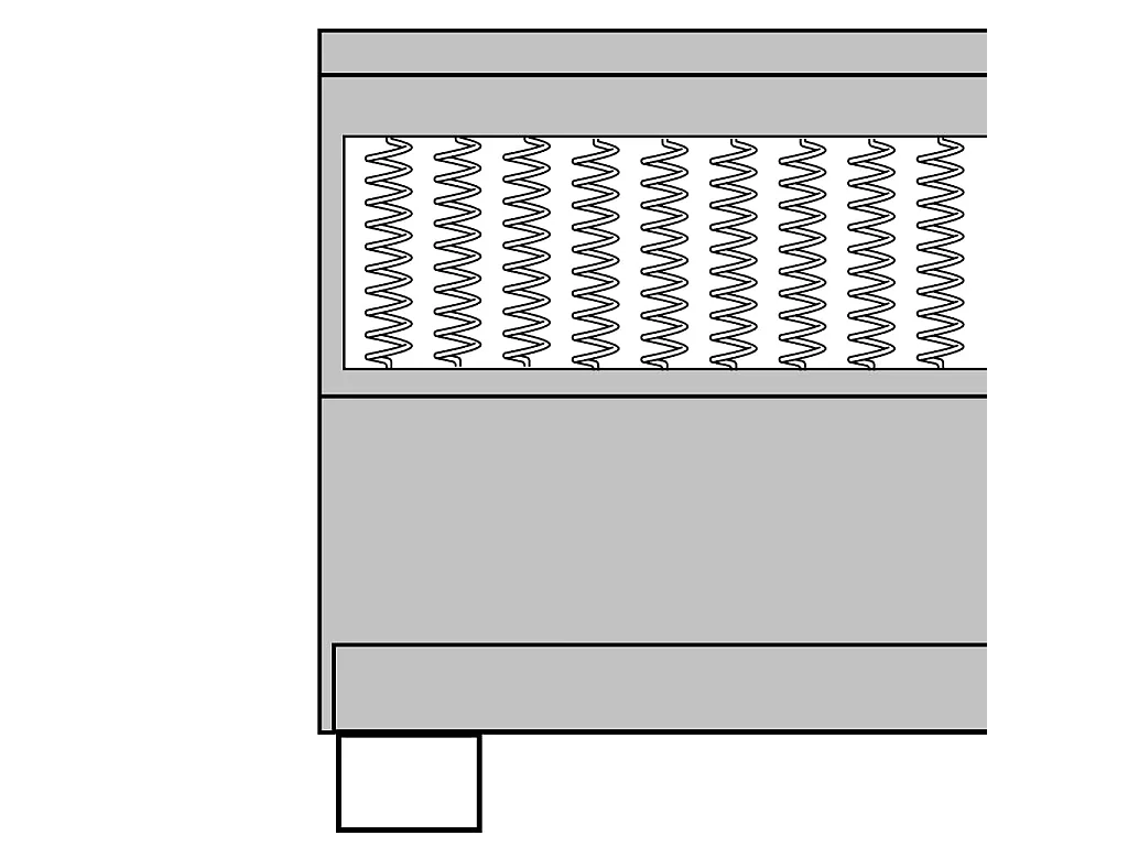 Boxspring stof donkergrijs 180x200 cm