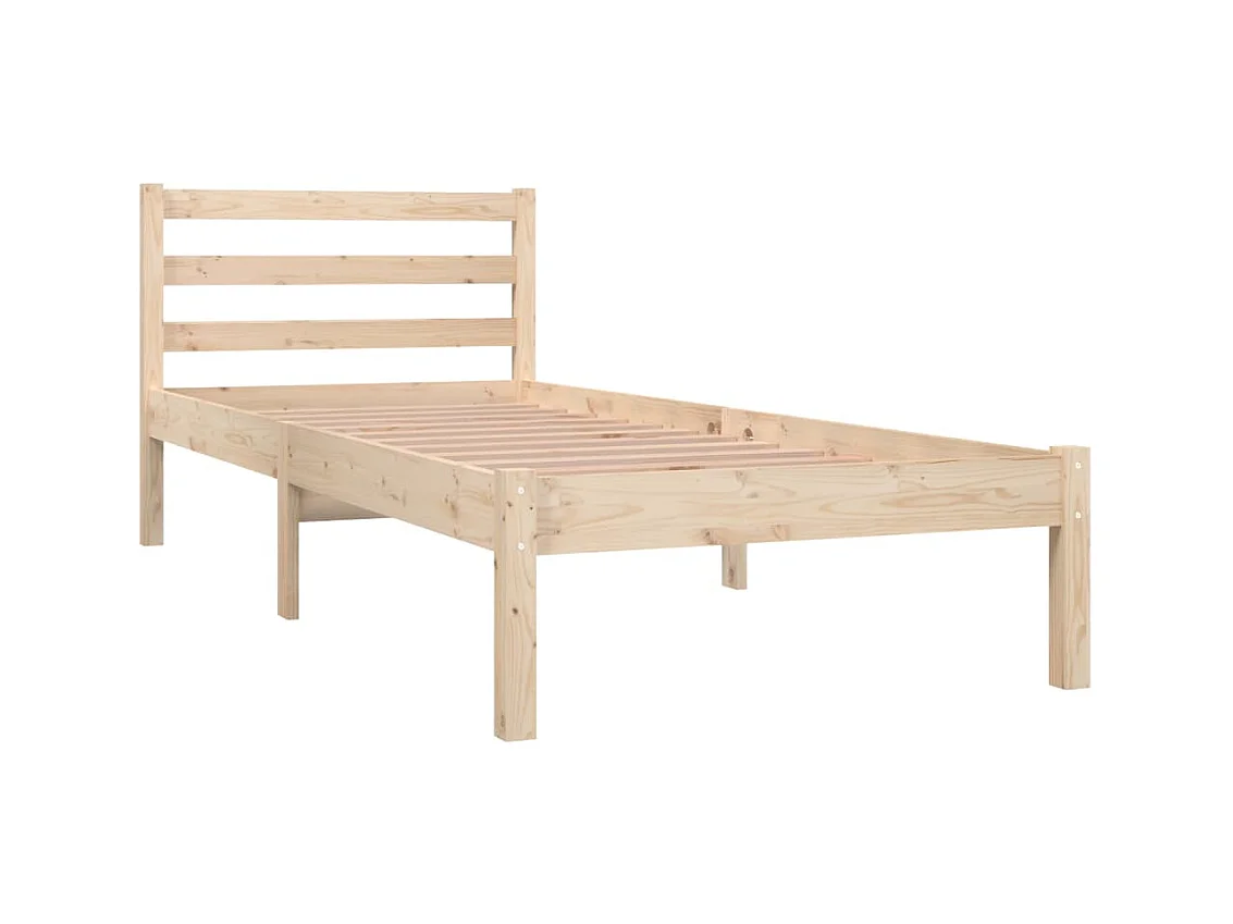 Lit Bois de pin massif 75x190 Petit simple