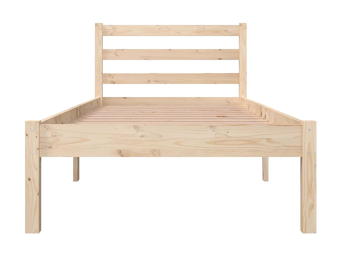 Lit Bois de pin massif 75x190 Petit simple