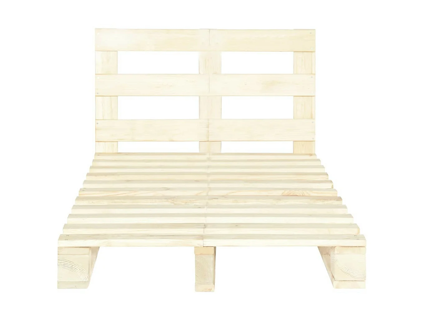 Lit de palette Bois de pin massif 120x200 2