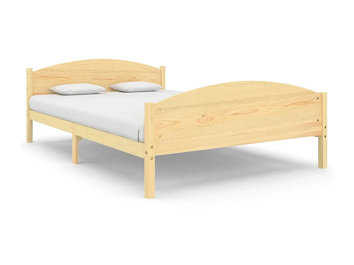 Lit Bois de pin massif 160x200 3