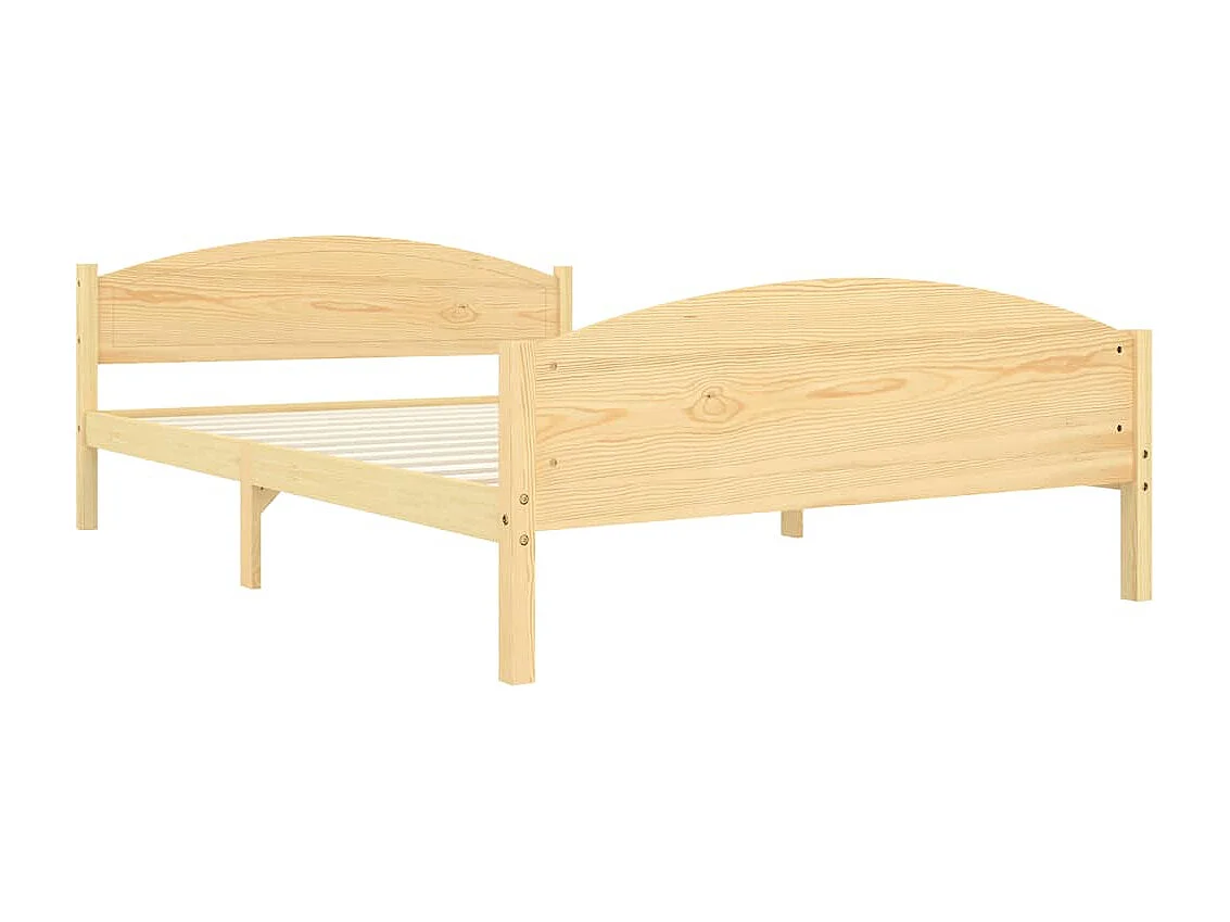 Lit Bois de pin massif 160x200 3