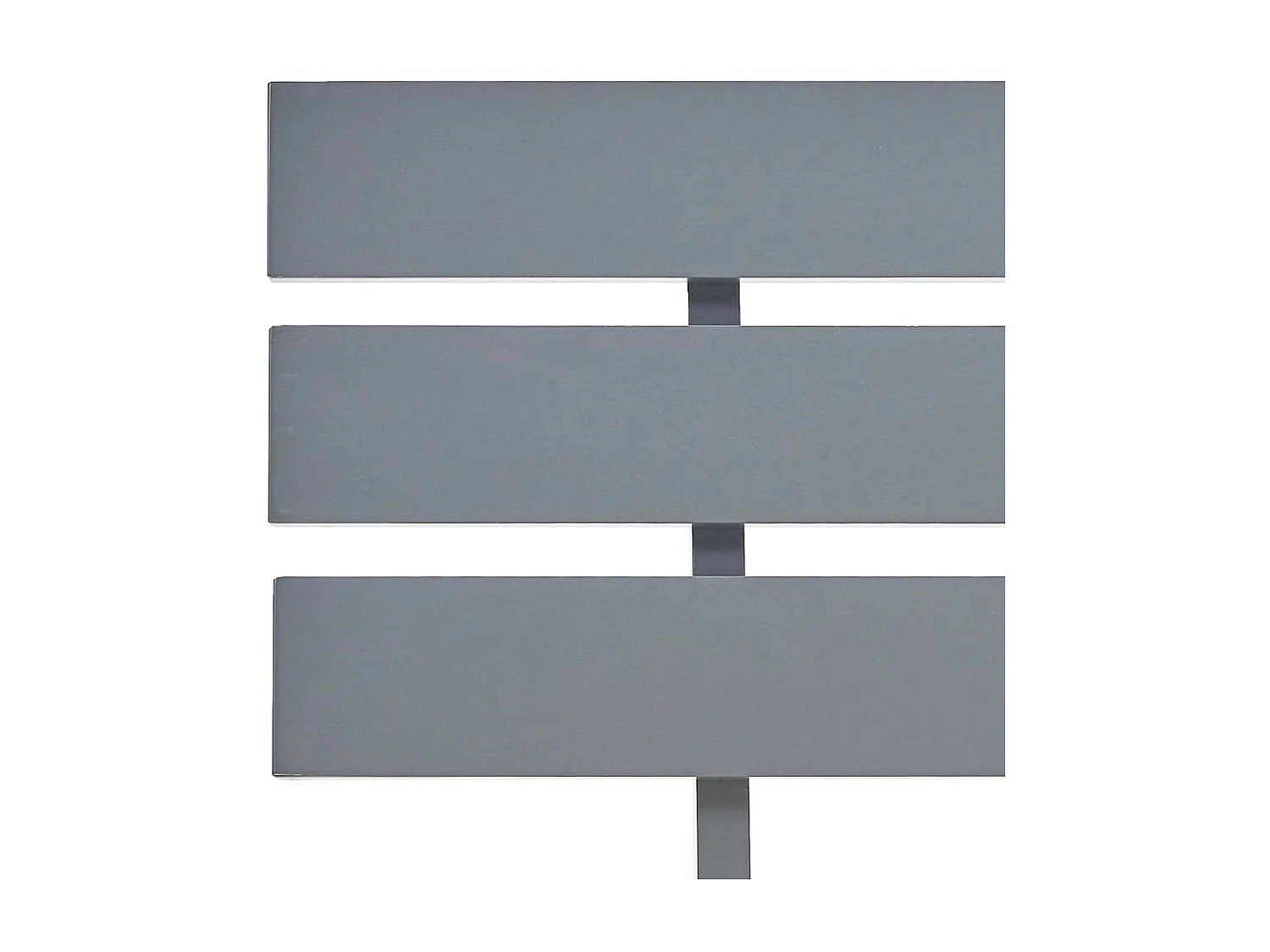 Lit Gris Bois de pin massif 120x200