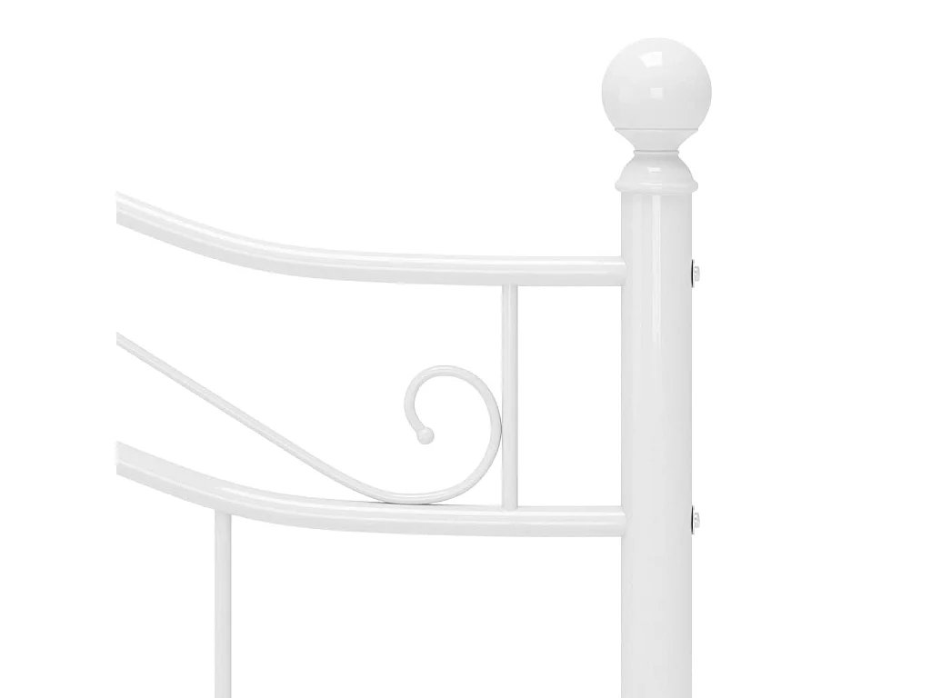 Lit Blanc Métal 120x200 4