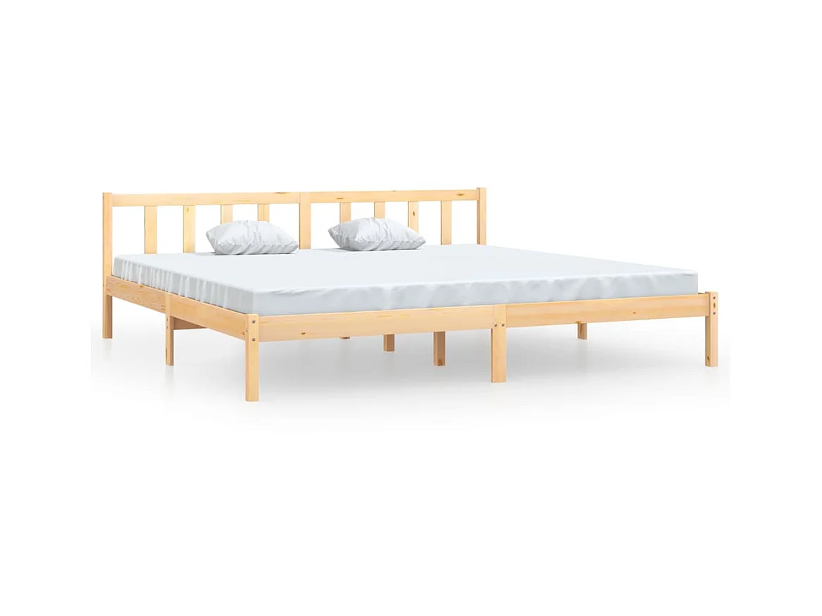 Lit Bois de pin massif 180x200 UK Super King