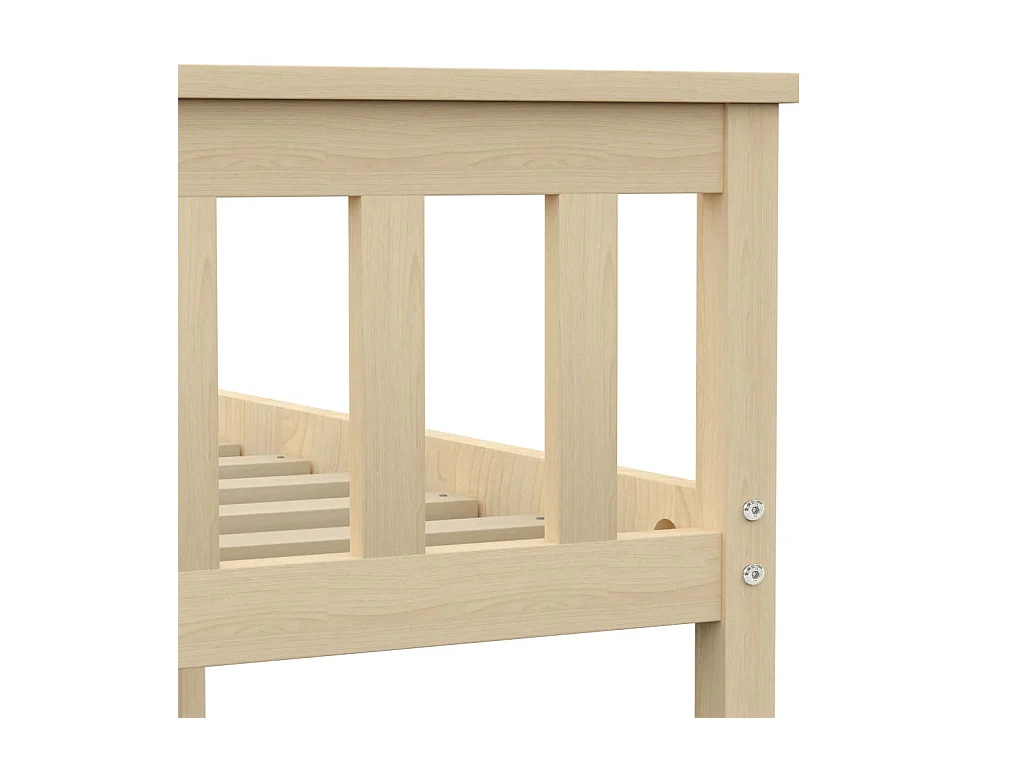 Bedframe massief grenenhout natuurlijk 160x200 cm