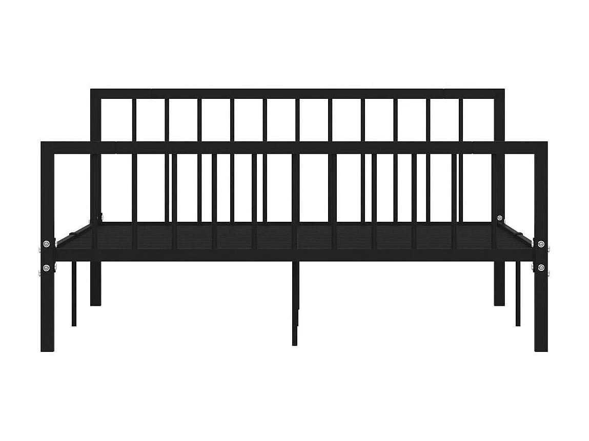 Lit Noir Métal 160x200 7