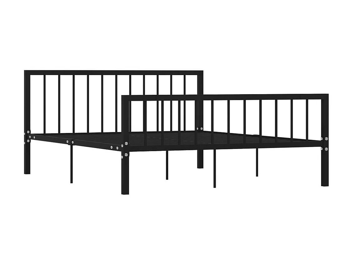 Lit Noir Métal 160x200 7