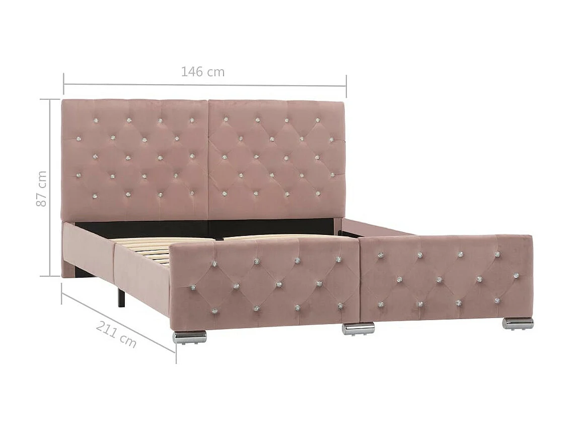 Lit Rose Tissu 140x200