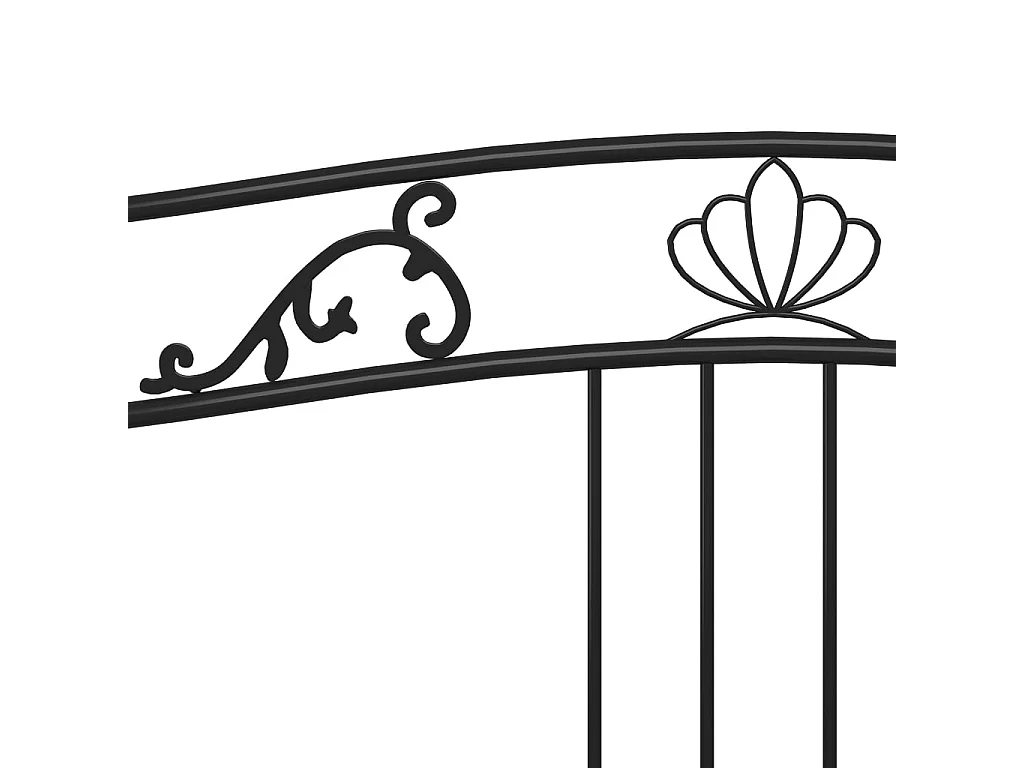 Canapé-lit Noir Métal 90x200 Paulina