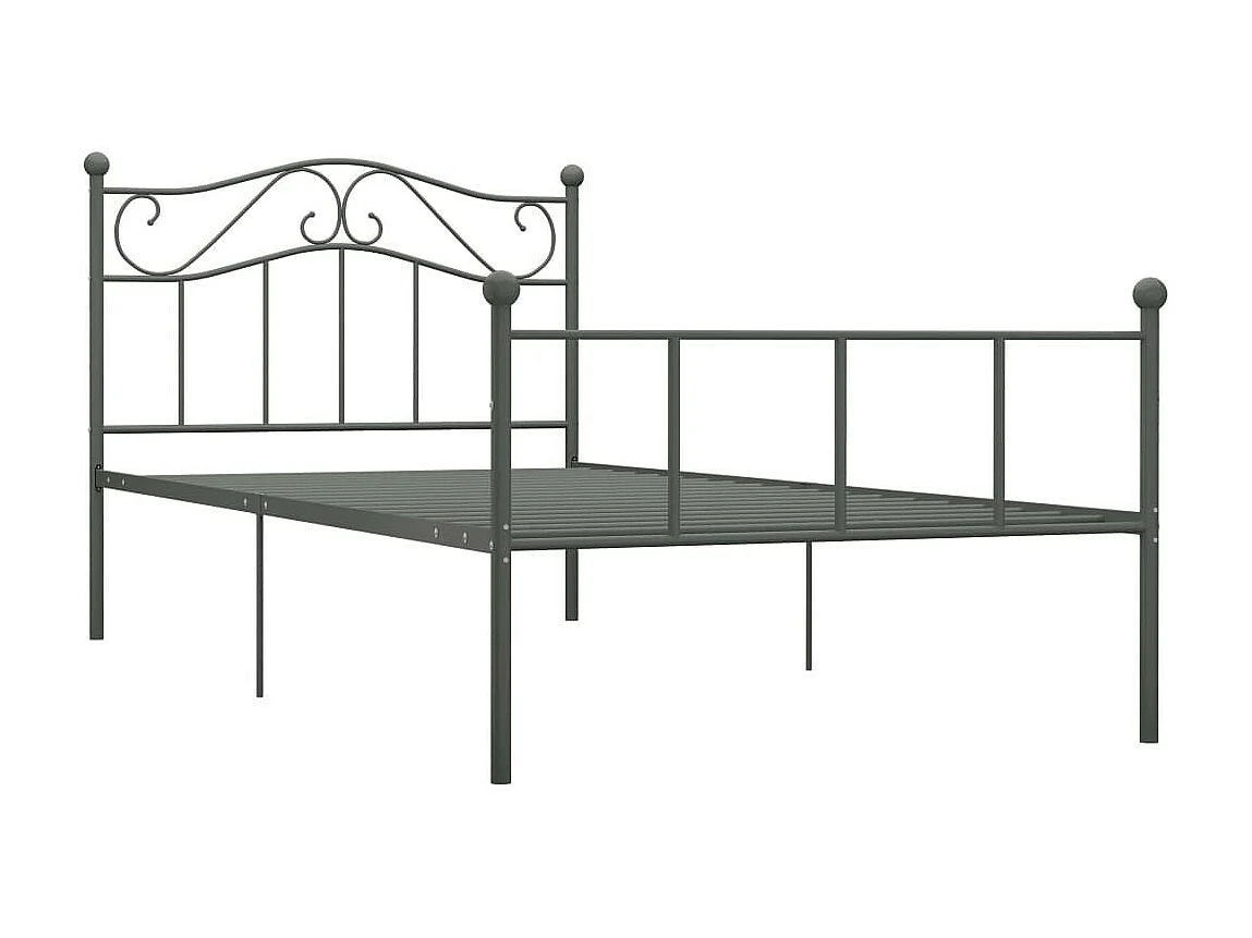 Lit Gris Métal 100x200 4