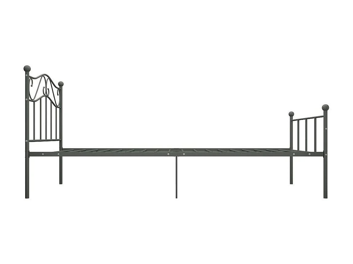 Lit Gris Métal 100x200 4