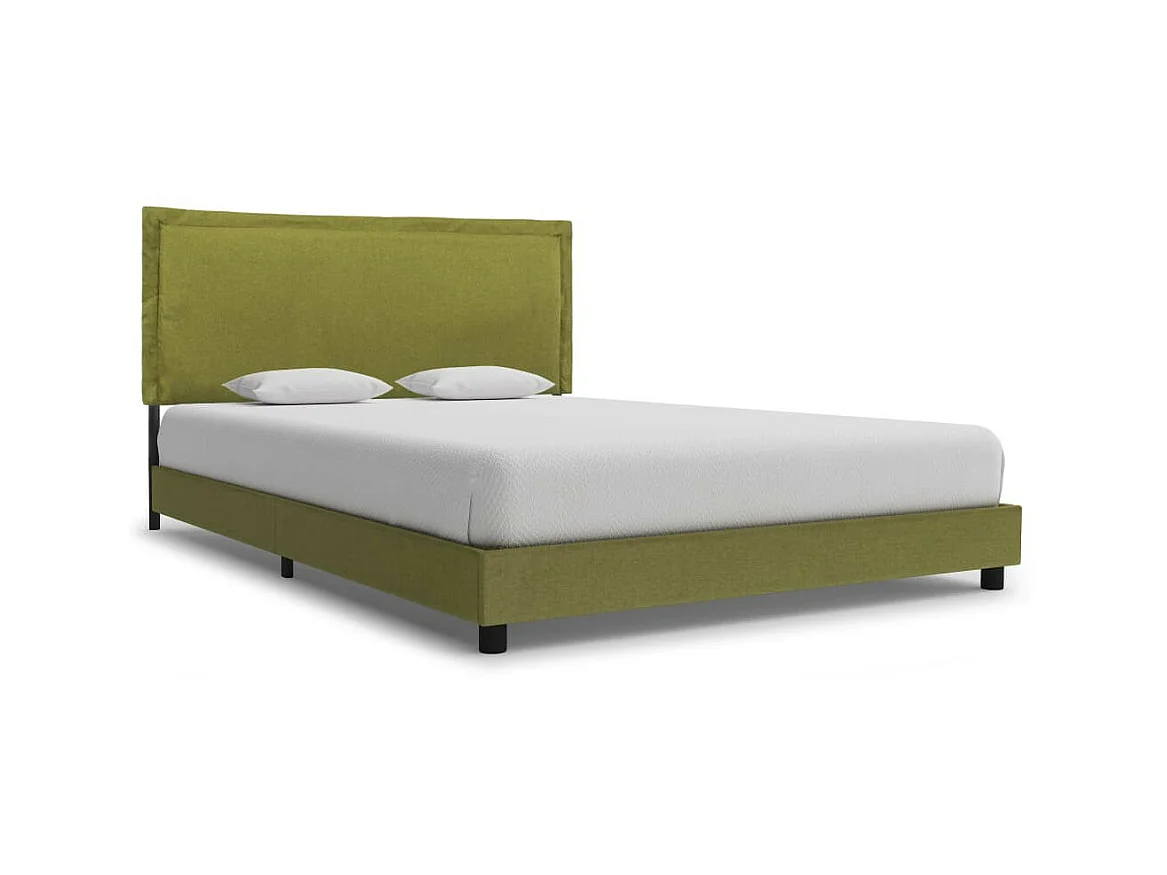 Lit Vert Tissu 140x200 6