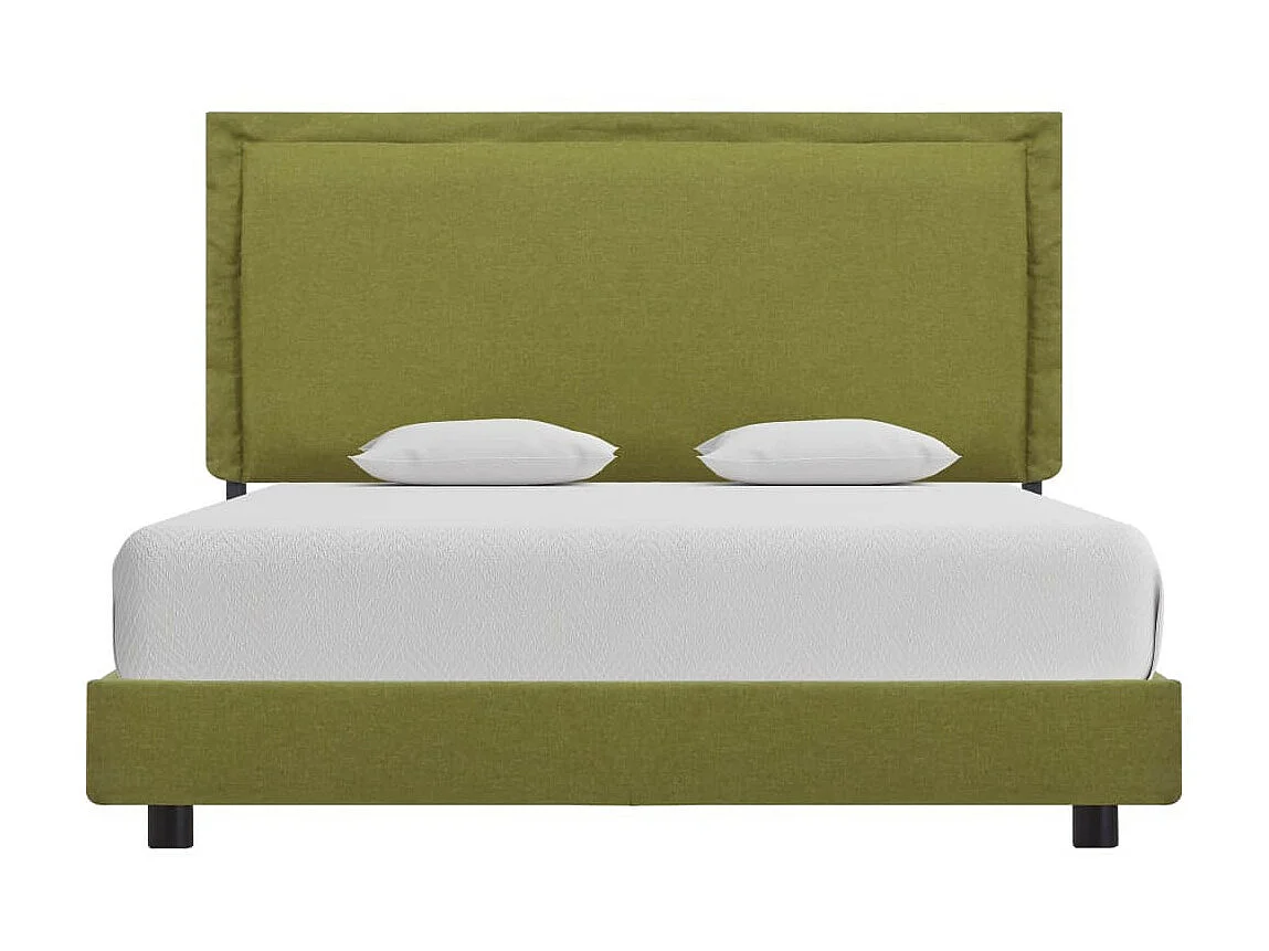 Lit Vert Tissu 140x200 6