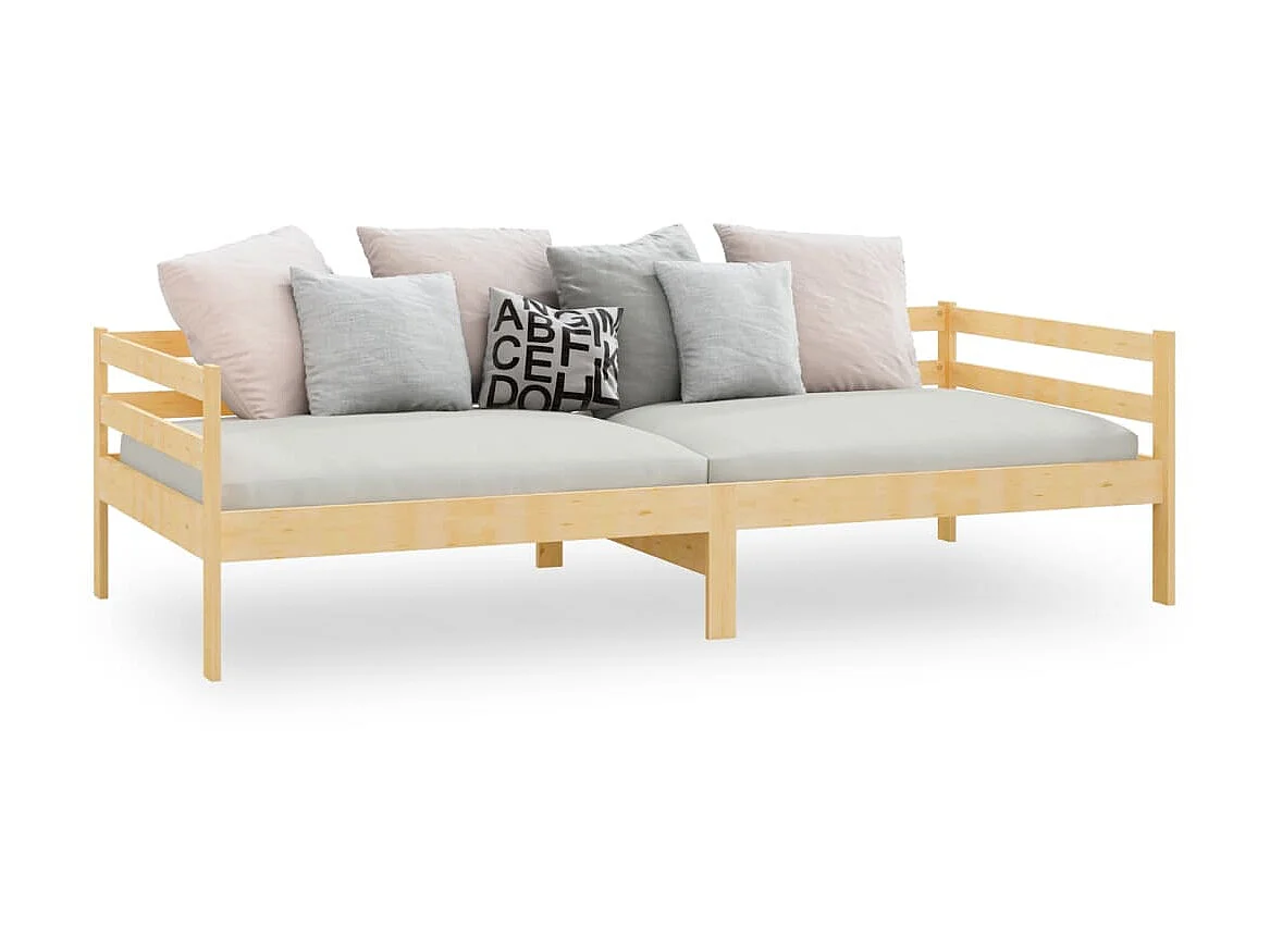 Lit Bois de pin massif 90x200 3