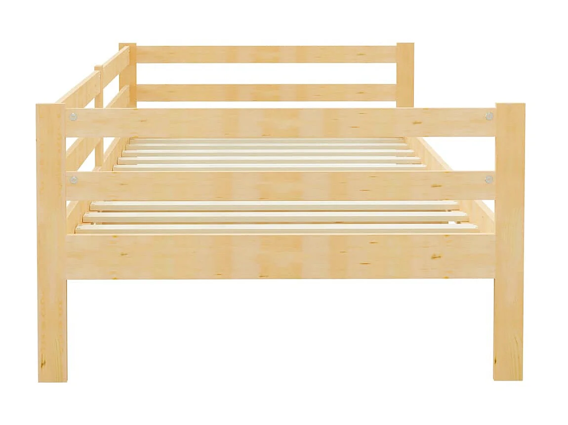 Lit Bois de pin massif 90x200 3